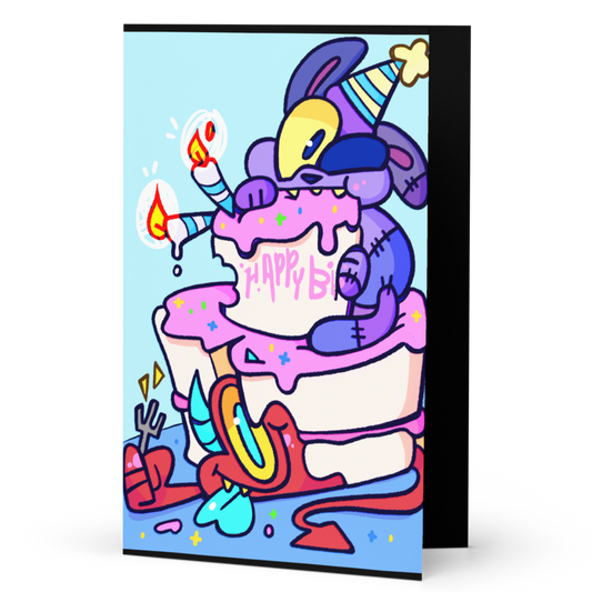 CORKiE graffiti birthday card