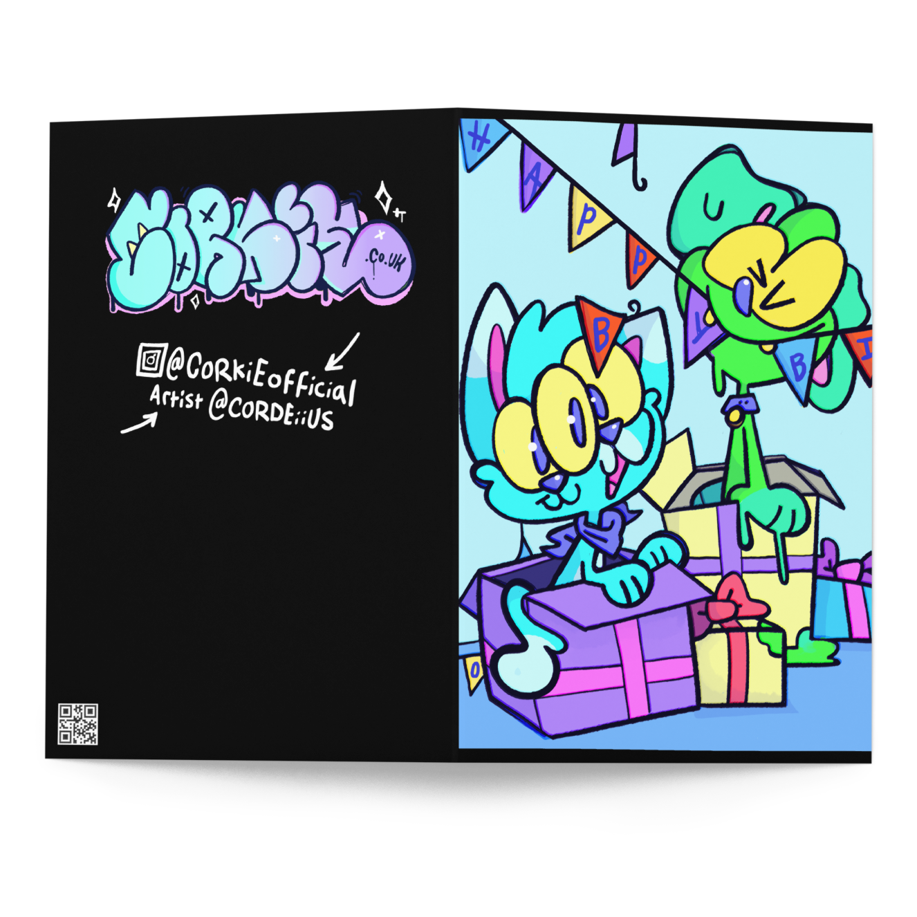 CORKiE birthday card