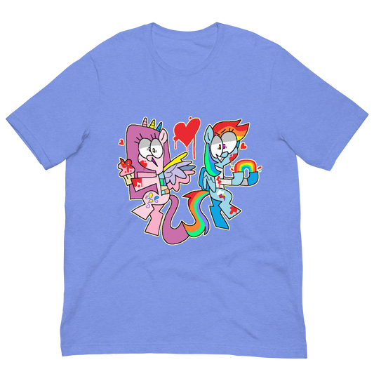 My little pony creepypasta t shirt, with cupcakes Pinkie Pie and rainbowfactory Rainbow Dash
