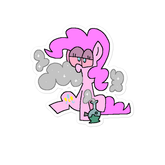 pibkie pie weed my little pony sticker