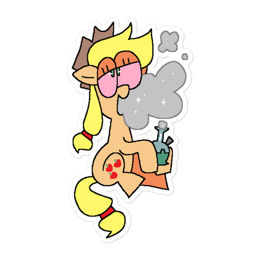 apple jack weed my little pony sticker