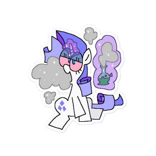 rarity my little pony weed sticker