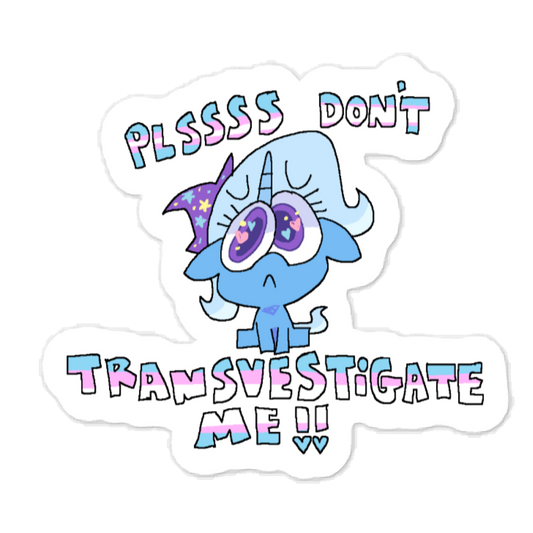 trans trixie my little pony sticker