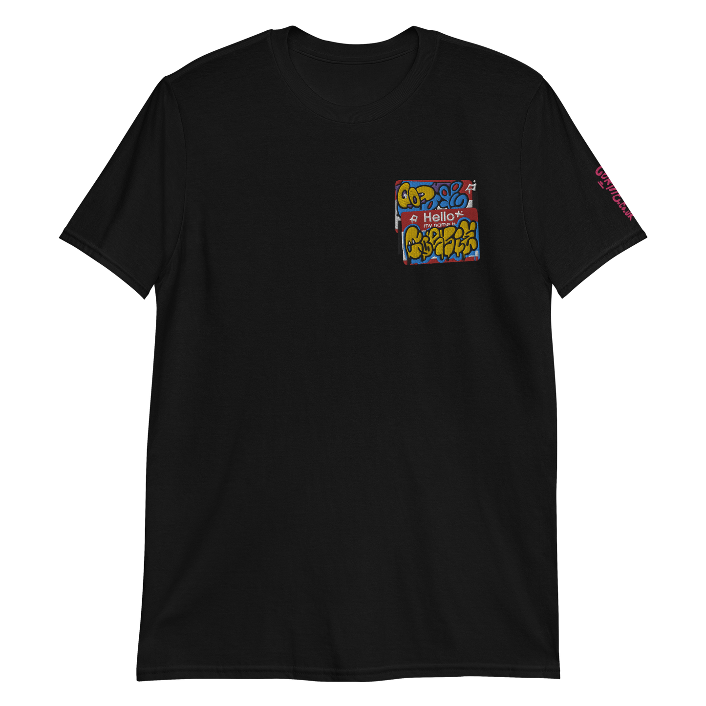 "HELLO MY NAME iS" EMBROiDERED T-SHiRT