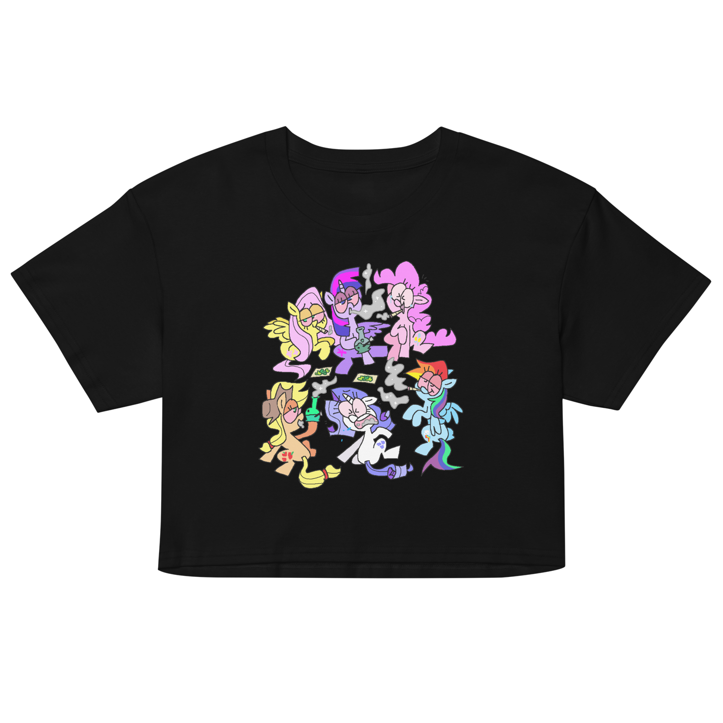 MAiN SiX 'SMOKE SESH' CROP-TOP